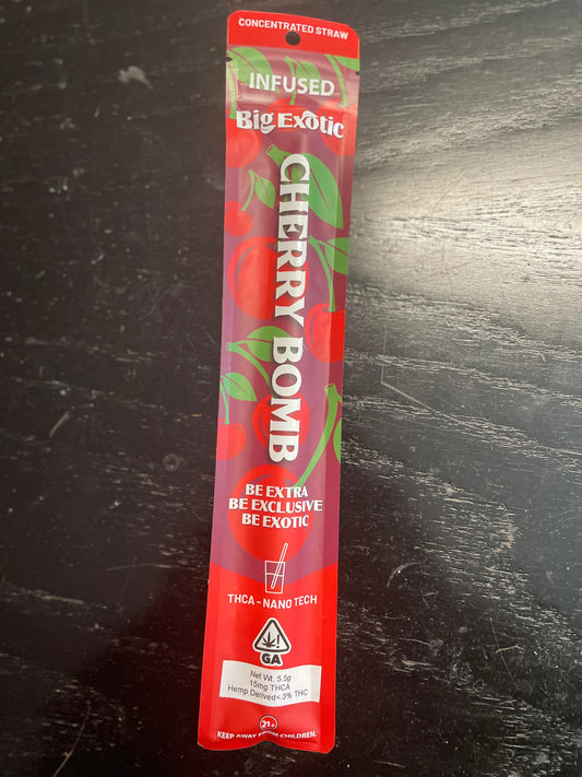 Big Exotic Infused Sipping Straws
